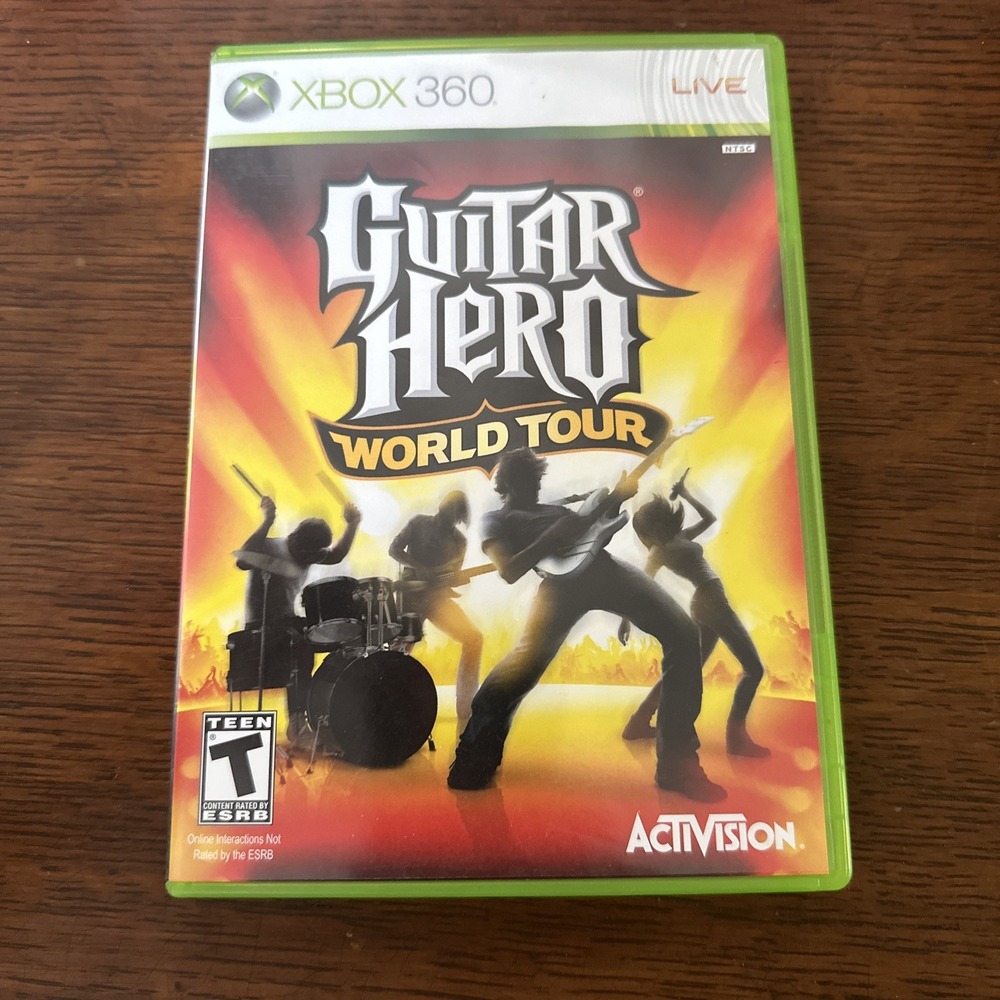 Guitar Hero World Tour - Microsoft Xbox 360 - Complete In Box - CIB - Tested LNC